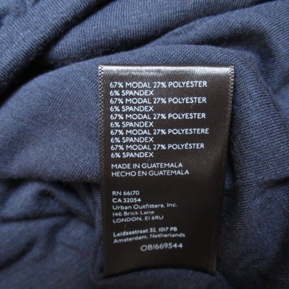 Anthropologie Maeve Long-Sleeve Bubble Top Navy Blue XS - Picture 8 of 10